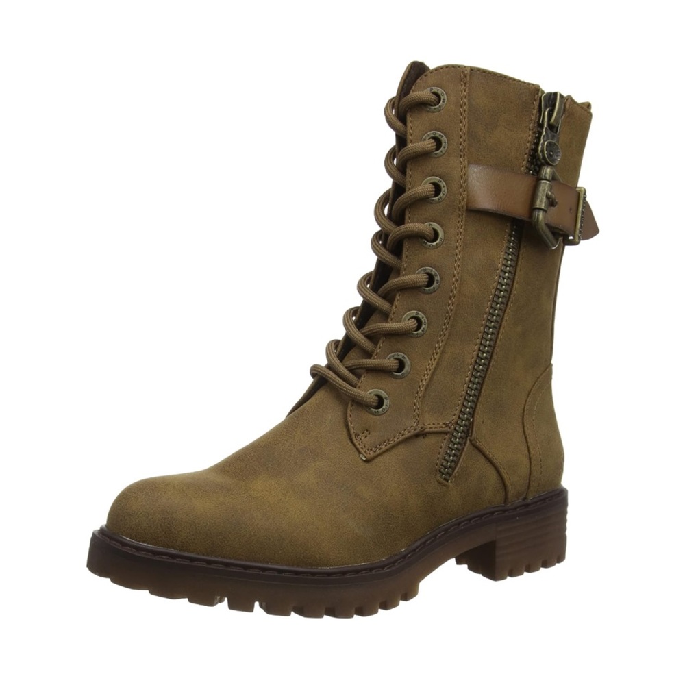 Combat Boots with Zipper